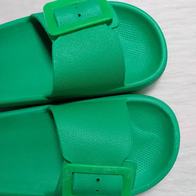 دمپایی زنانه مدل میترا سگگ دار رنگ سبز