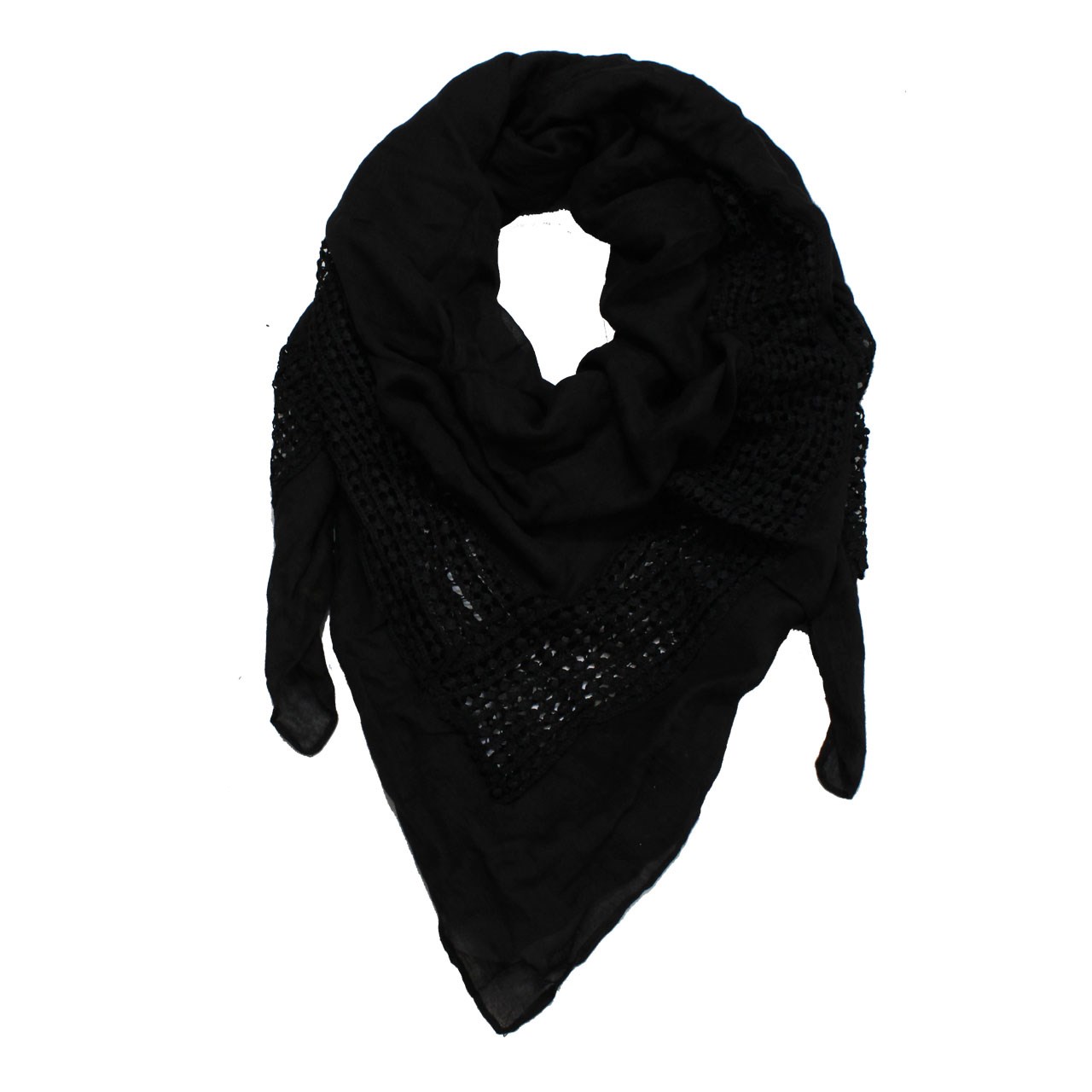 روسری مدل حاشیه گیپور کد01
