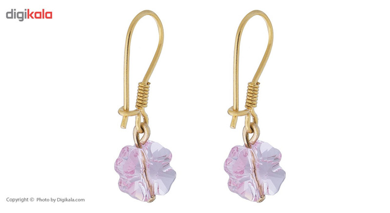 گوشواره طلای 18 عیار ماهک مدل ME0778 - 3