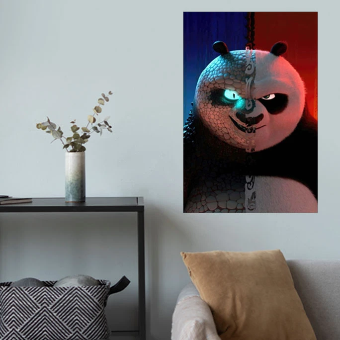 پوستر گوفی مدل پاندا کنگ فو کار تپلو و بامزه انیمیشن و کارتون طرح Kung Fu Panda Animation کد HALF74