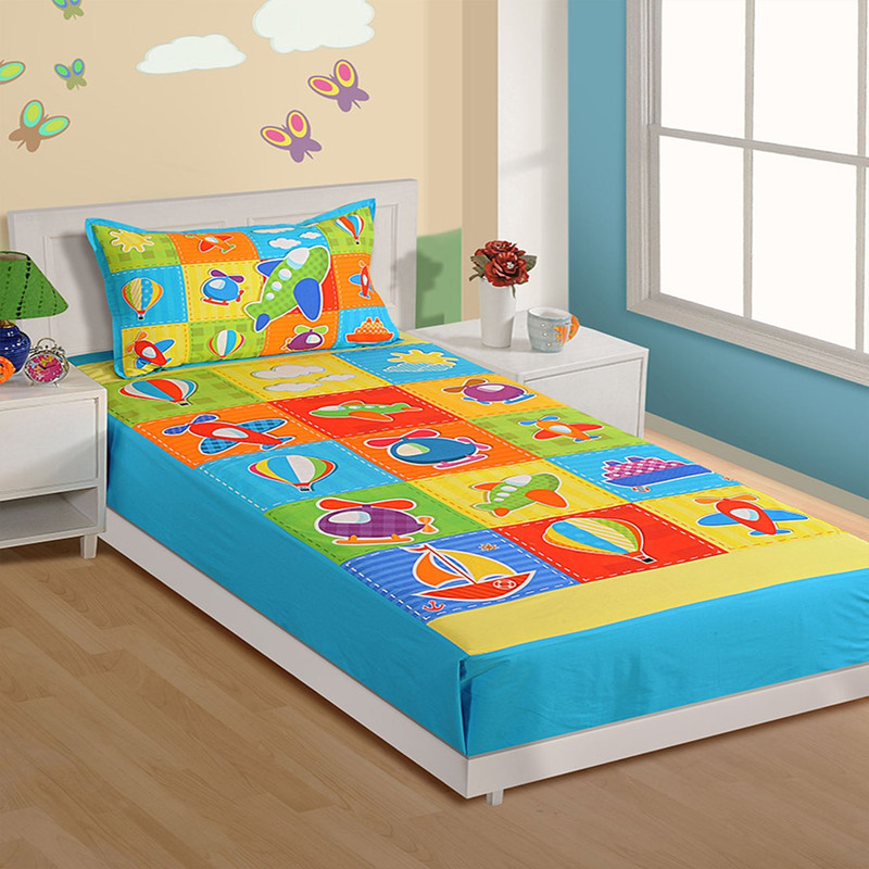 سرویس ملحفه کودک ساوایام مدل KI BSS S 1003 یک نفره 4 تکه