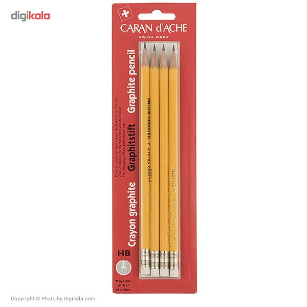 مداد مشکی کارن داش مدل Graphite بسته 4 عددی