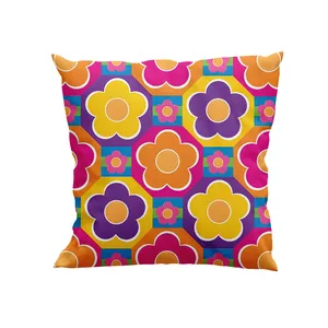 کوسن پاد آفرین مدل گل های فانتزی کد DKK1338 سایز 30*30 سانتی متر