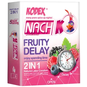 کاندوم کدکس مدل Fruity Delay بسته 3 عددی
