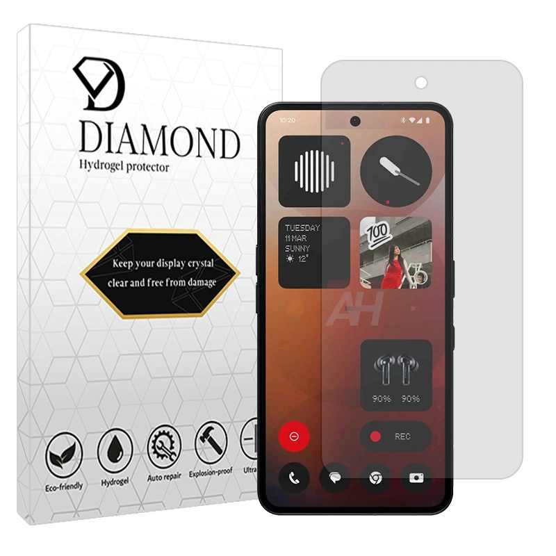 محافظ صفحه نمایش مات دیاموند مدل Tough مناسب برای گوشی موبایل ناتینگ Phone 3a Pro