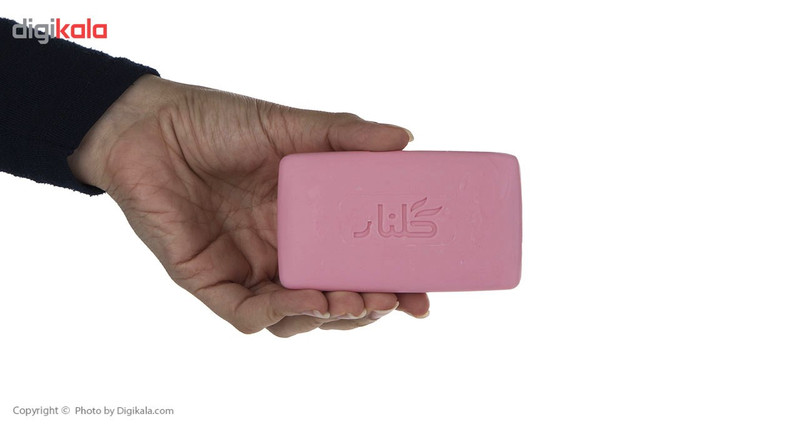 صابون گلنار مدل صورتی بسته 6 عددی