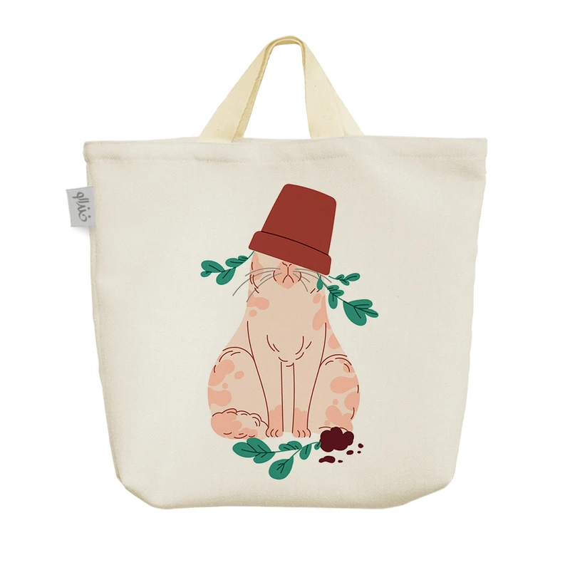 ساک خرید خندالو مدل گربه کد H1471