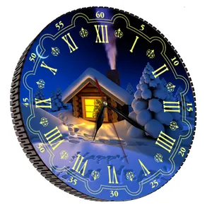 ساعت دیواری مدل کلبه برفی