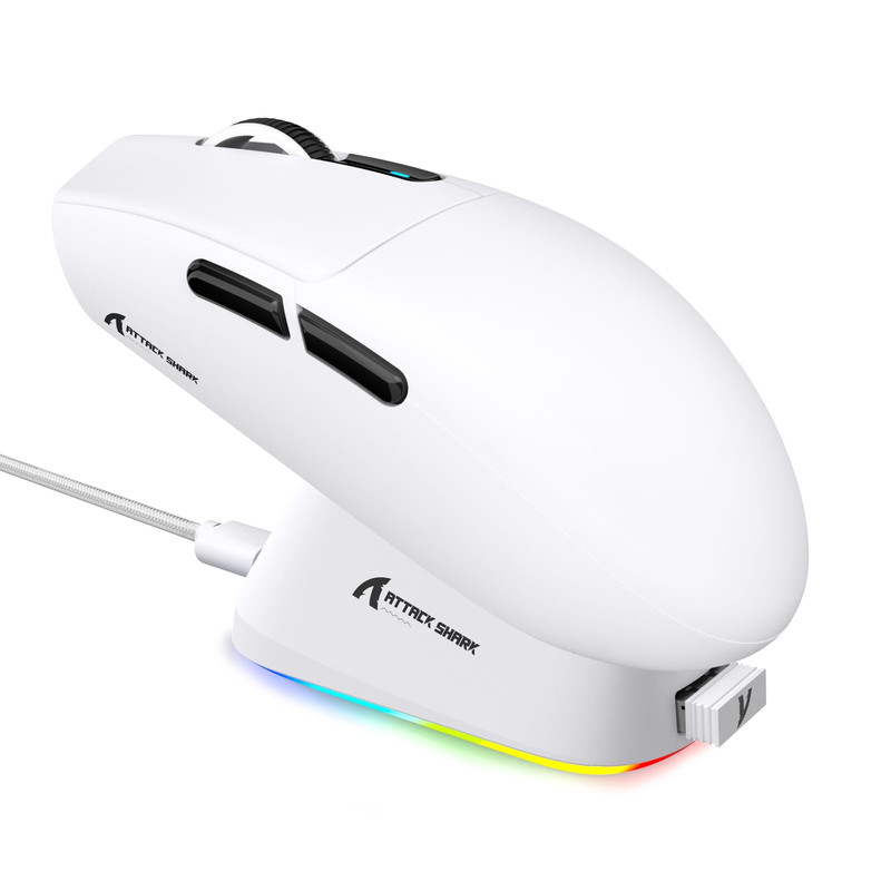 ماوس بی سیم گیمینگ اتک شارک مدل G3 Pro With RGB Charging Dock