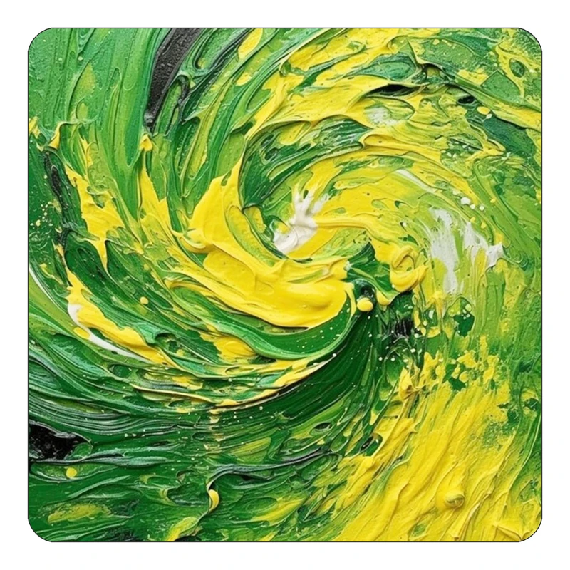 مگنت کاکتی طرح نقاشی رنگ روغن مدل mp71750