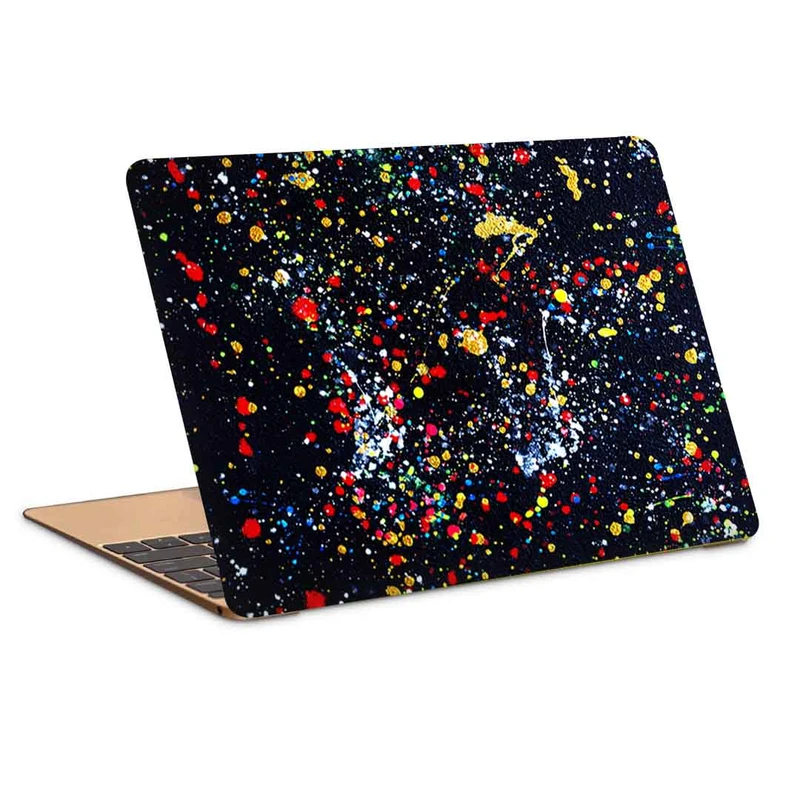 استیکر لپ تاپ طرح colorful glow colors drops oil painting کد c-193مناسب برای لپ تاپ 15.6 اینچ