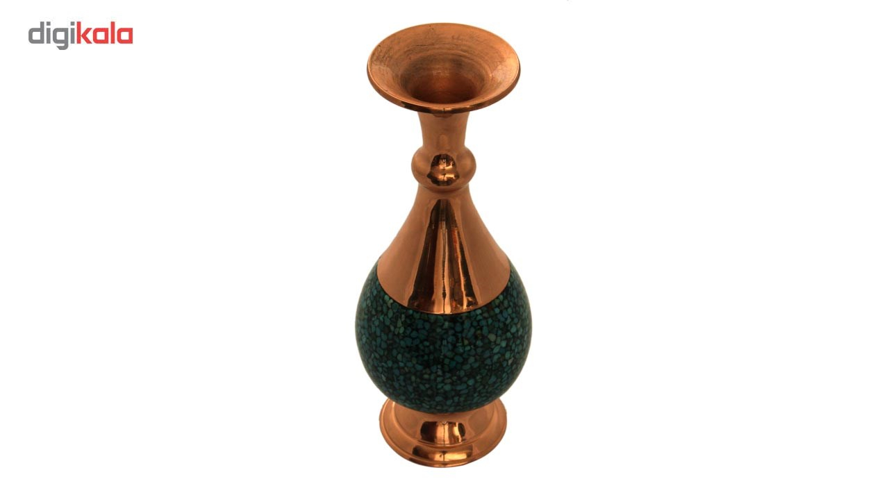 گلدان فیروزه کوب مدل MFZ6 ارتفاع 20 سانتی متر