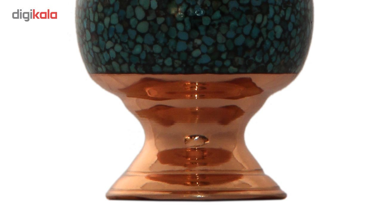 گلدان فیروزه کوب مدل MFZ6 ارتفاع 20 سانتی متر
