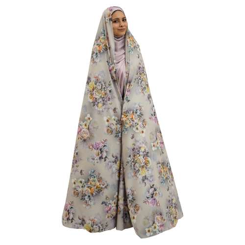 چادر نماز حجاب فاطمی مدل بوته گل رز نیو کد toosi3300
