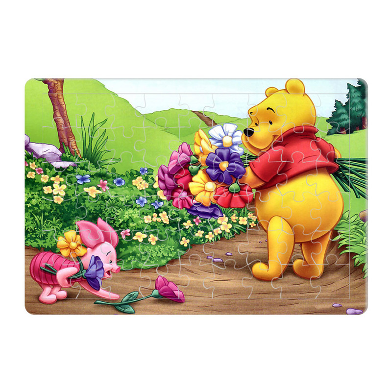 پازل 54 تکه هومرو مدل PL850 طرح انیمیشن وینی پو