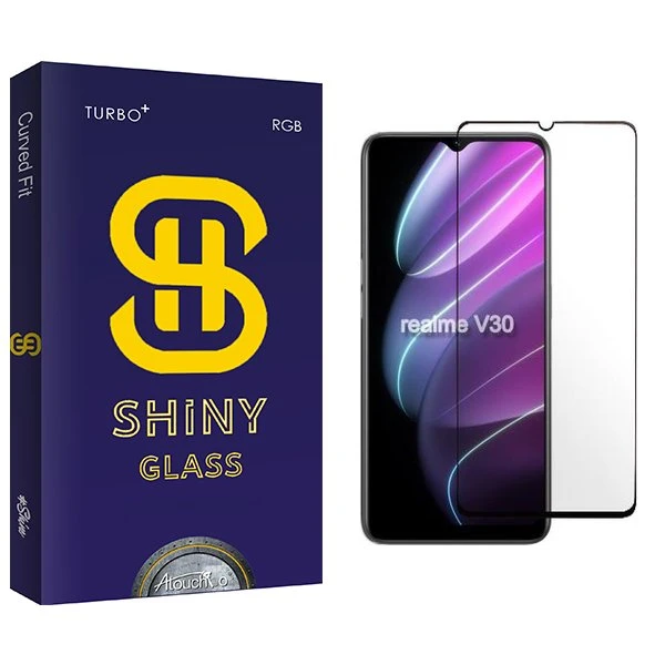 محافظ صفحه نمایش شیشه ای آتوچبو مدل Shiny مناسب برای گوشی موبایل ریلمی V30