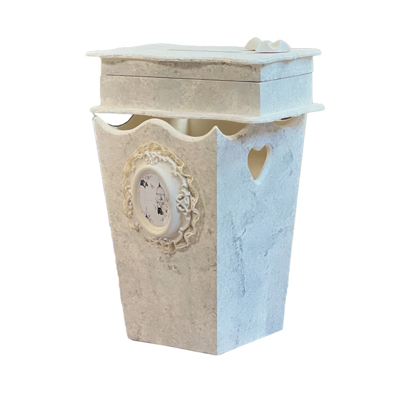 ست سطل و جای دستمال مدل دوژان  پتینه