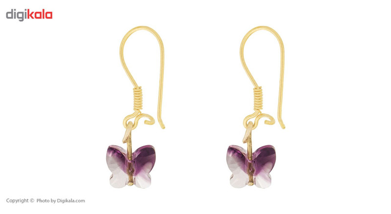 گوشواره طلای 18 عیار ماهک مدل ME0771 - 2