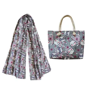 شال دخترانه مدل کیتی MA1117 به همراه کیف