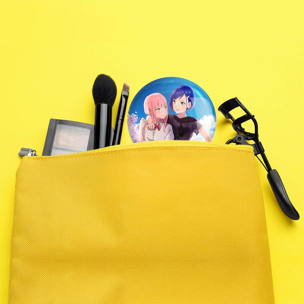 آینه جیبی خندالو مدل زیروتو و ایچیگو انیمه دارلینگ در فرنکس کد 12012