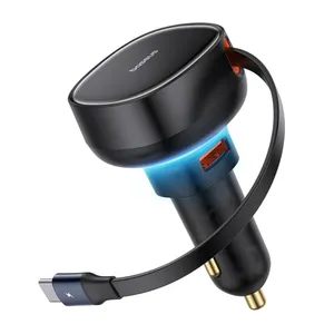 شارژر فندکی 60 وات بیسوس مدل  CCTXP-UC