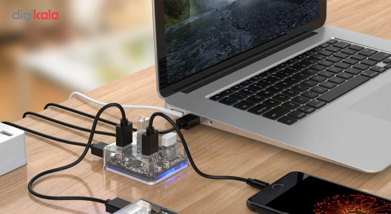 عکس شماره 4 : هاب usb 3.0 چهار پورت اوریکو مدل mh4u-u3