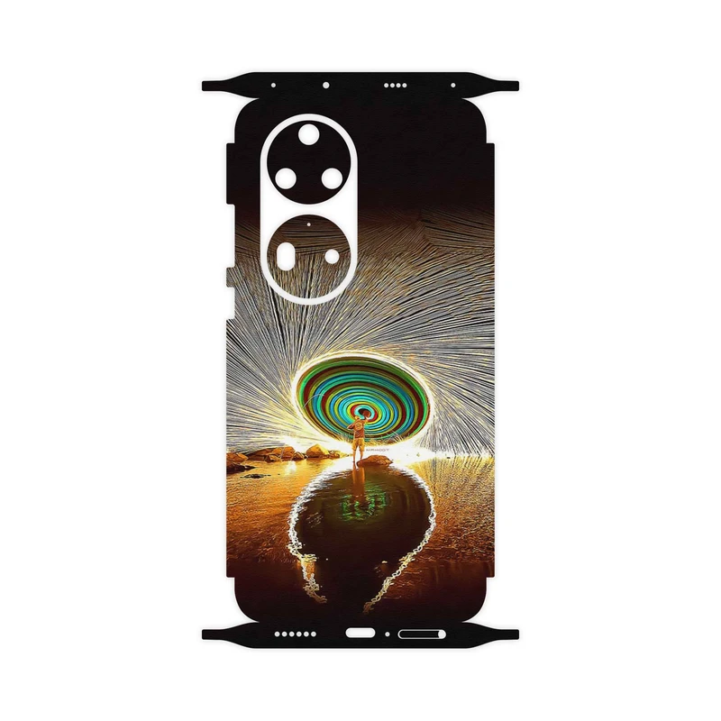 برچسب پوششی ماهوت مدل Night Light Fountain-FullSkin مناسب برای گوشی موبایل هوآوی P50 Pro