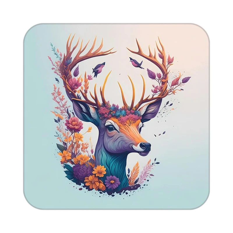 زیر لیوانی کاکتی طرح حیوانات رنگی مدل mp26990