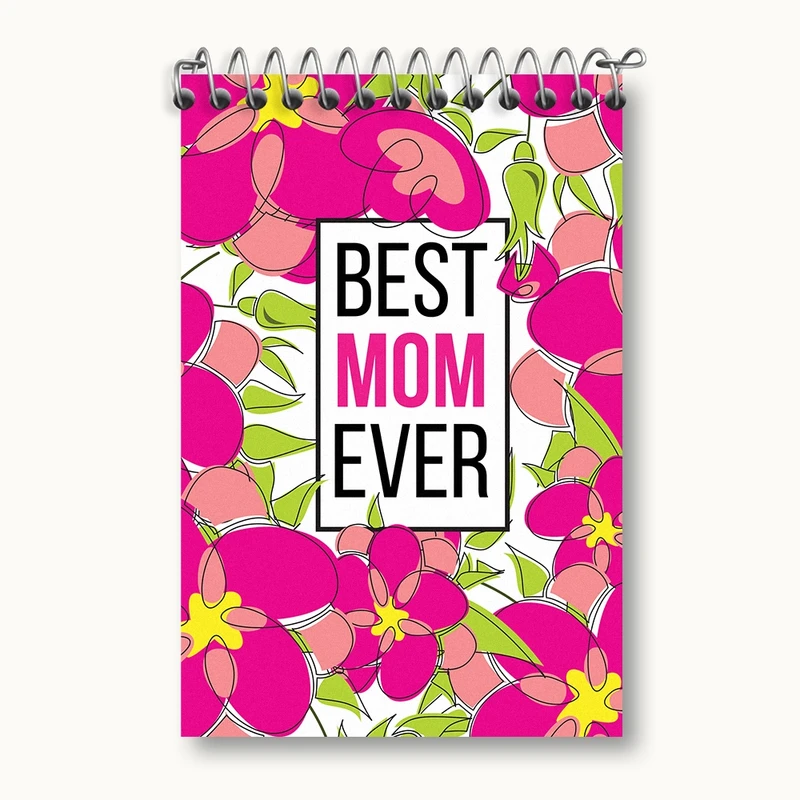 دفتر یادداشت 50 برگ خندالو مدل Best Mom Ever کد N496