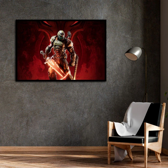 تابلو نوری بکلیت طرح گیم مدل B-D2024 فریم مشکی