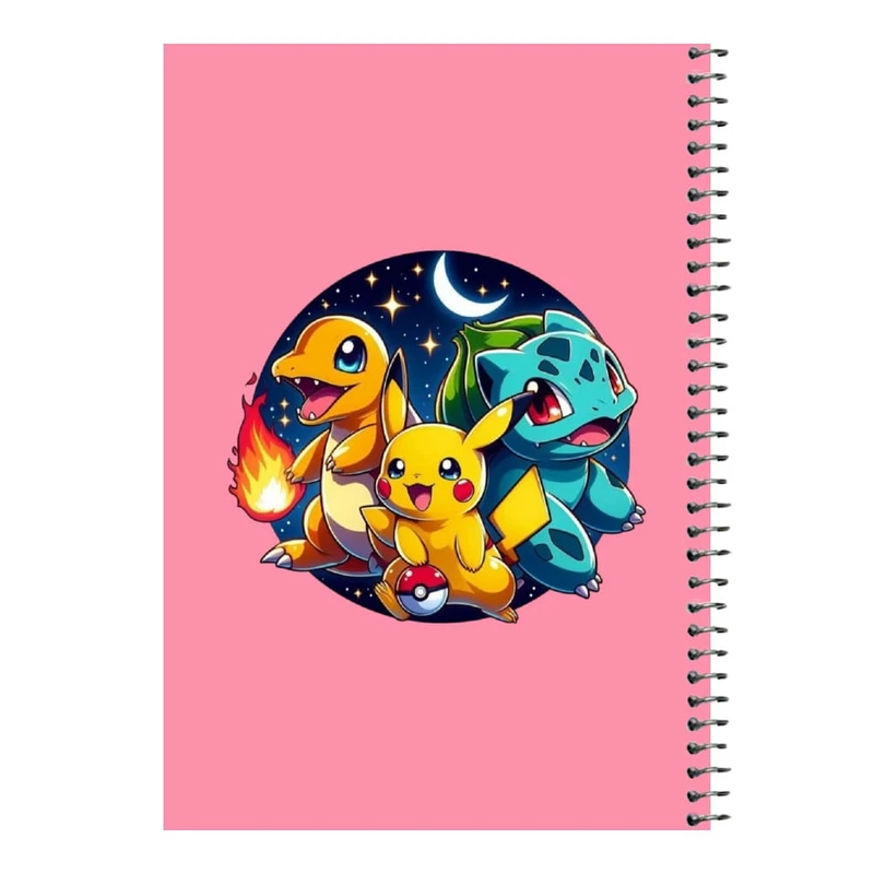 دفتر مشق 80 برگ اس جی مدل پوکی مون کد1   