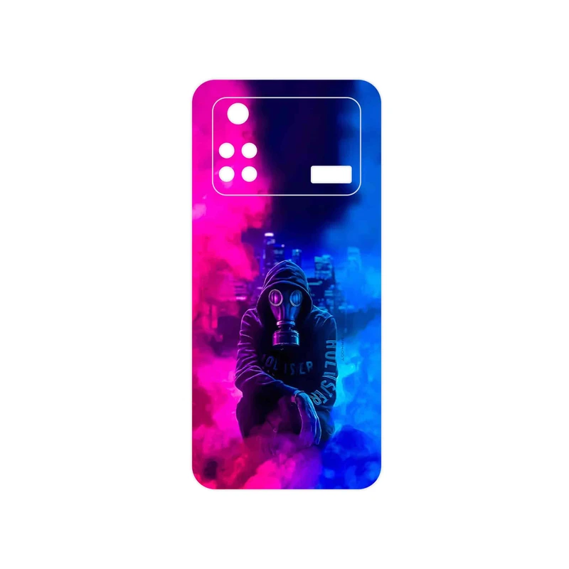 برچسب پوششی ماهوت مدل Smoke Rainbow Digital Art 2 مناسب برای گوشی موبایل شیائومی Poco M4 Pro 4G