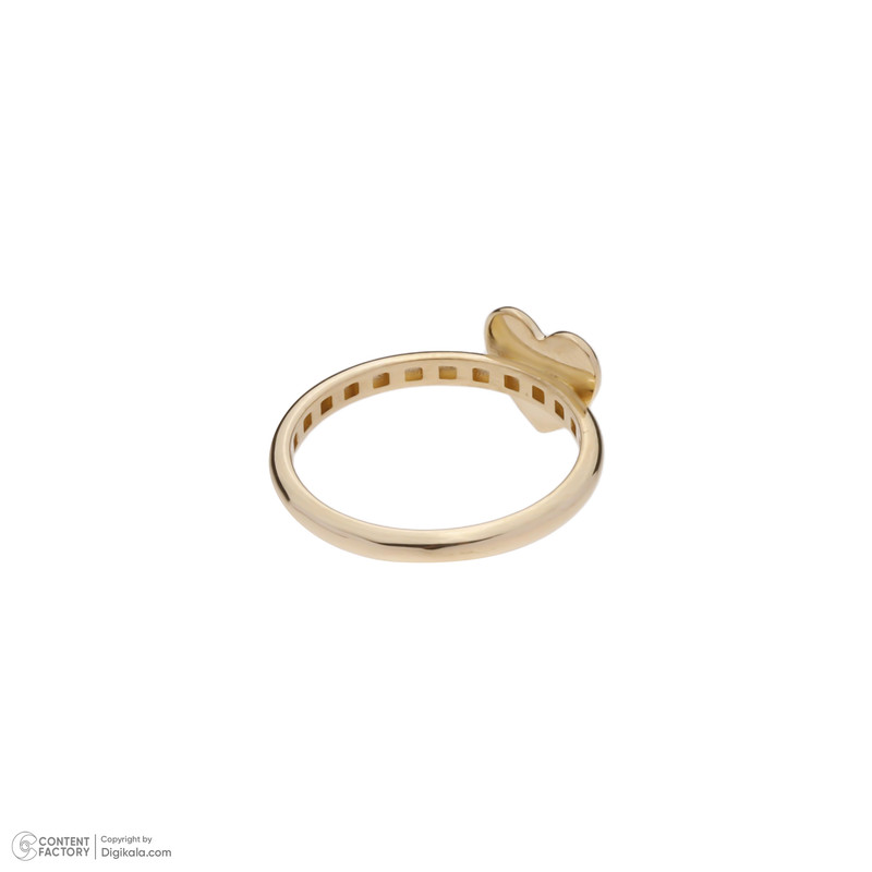 انگشتر طلا 18 عیار زنانه گلدم مدل قلب R-3090105 - 3