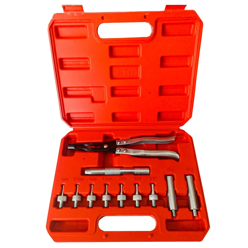 انبر ساق سوپاپ رانگر مدل swed-9896 سایز 10 اینچ مجموعه 11 عددی