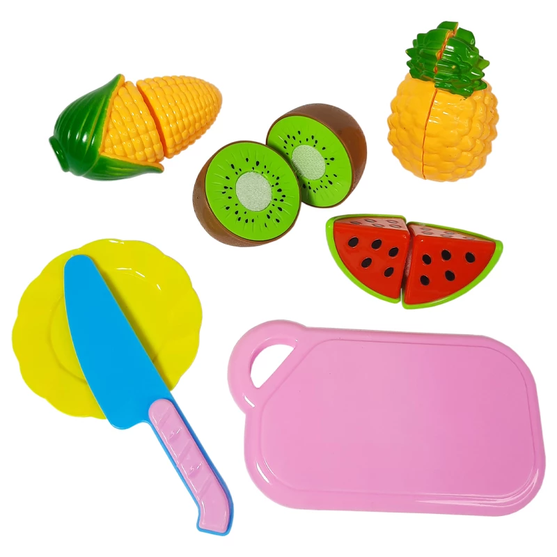 ست اسباب بازی آشپزخانه مدل برش میوه و سبزیجات کد L001-5AB