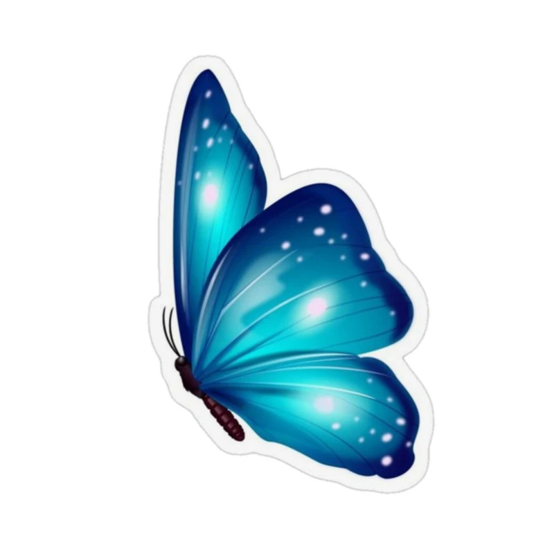 استیکر پارچه و لباس پاد آفرین مدل پروانه بامزه جذاب کد 1222