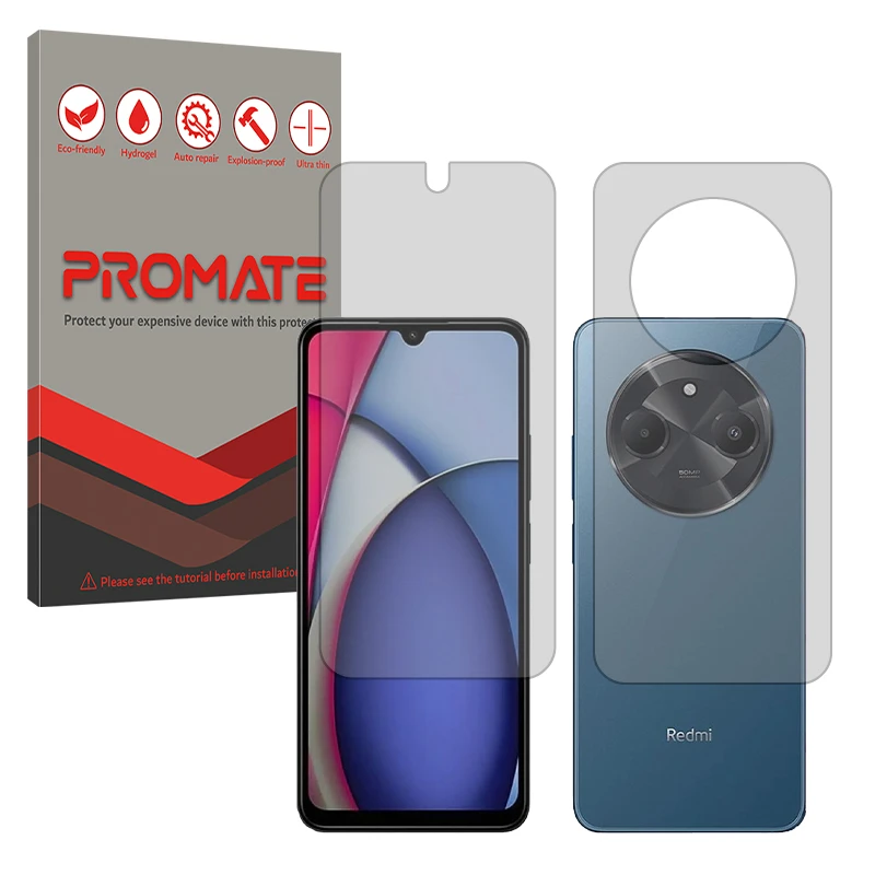 محافظ صفحه نمایش مات پرومیت مدل Resistant مناسب برای گوشی موبایل شیائومی Redmi A3 Pro به همراه محافظ پشت گوشی موبایل 