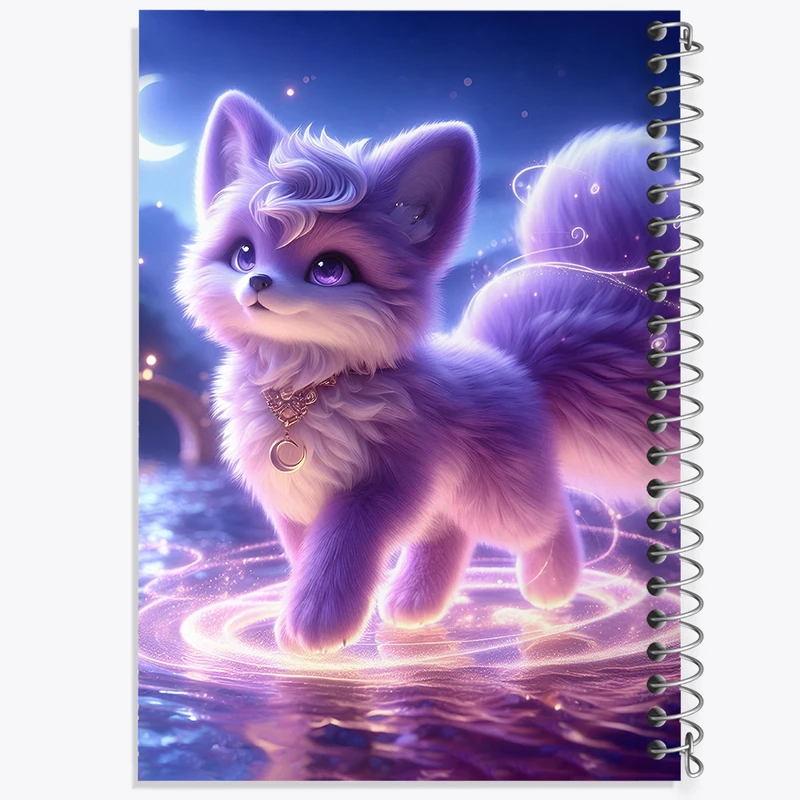 دفتر مشق 50 برگ خندالو طرح روباه کیوت کد F5396