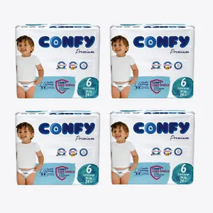 پوشک بچه کانفی مدل PERMIUM سایز 6 چهار بسته 24 عددی