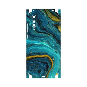 MAHOOT Turquoise marblewith golden streaks-FullSkin Cover Sticker for Xiaomi MI 9 Lite