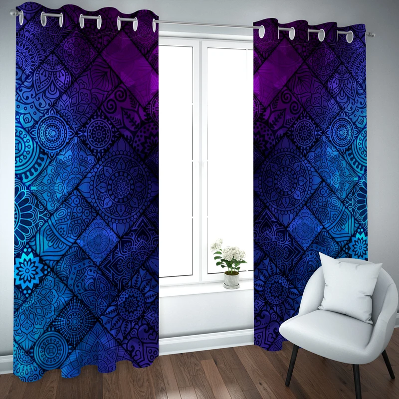 پرده مدل چاپی هازان سایز 300×150 سانتی متر 