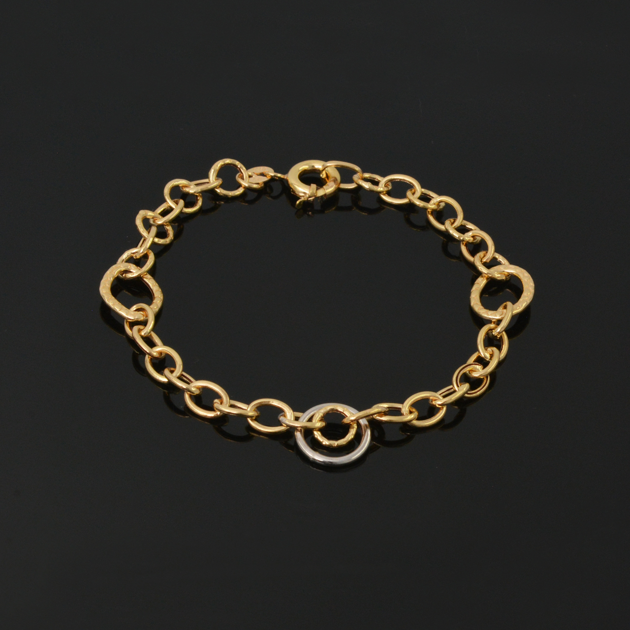 دستبند طلا 18 عیار زنانه کد 67071