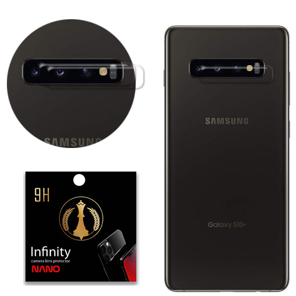 محافظ لنز دوربین اینفینیتی مدل LP033 مناسب برای گوشی موبایل سامسونگ Galaxy S10 Plus بسته دو عددی