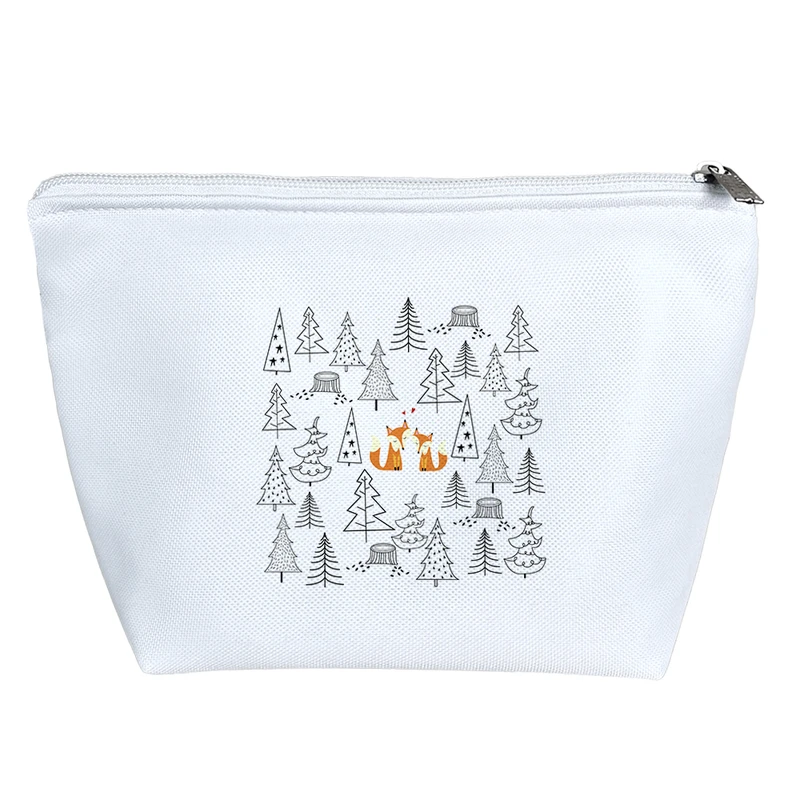 کیف لوازم آرایش دخترانه خندالو مدل روباه و جنگل کد H1832