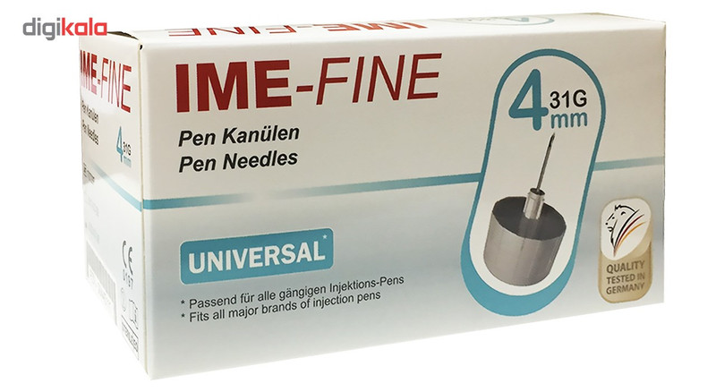سوزن قلم انسولین آی ام ای فاین 4 میلی متر بسته 100 عددی