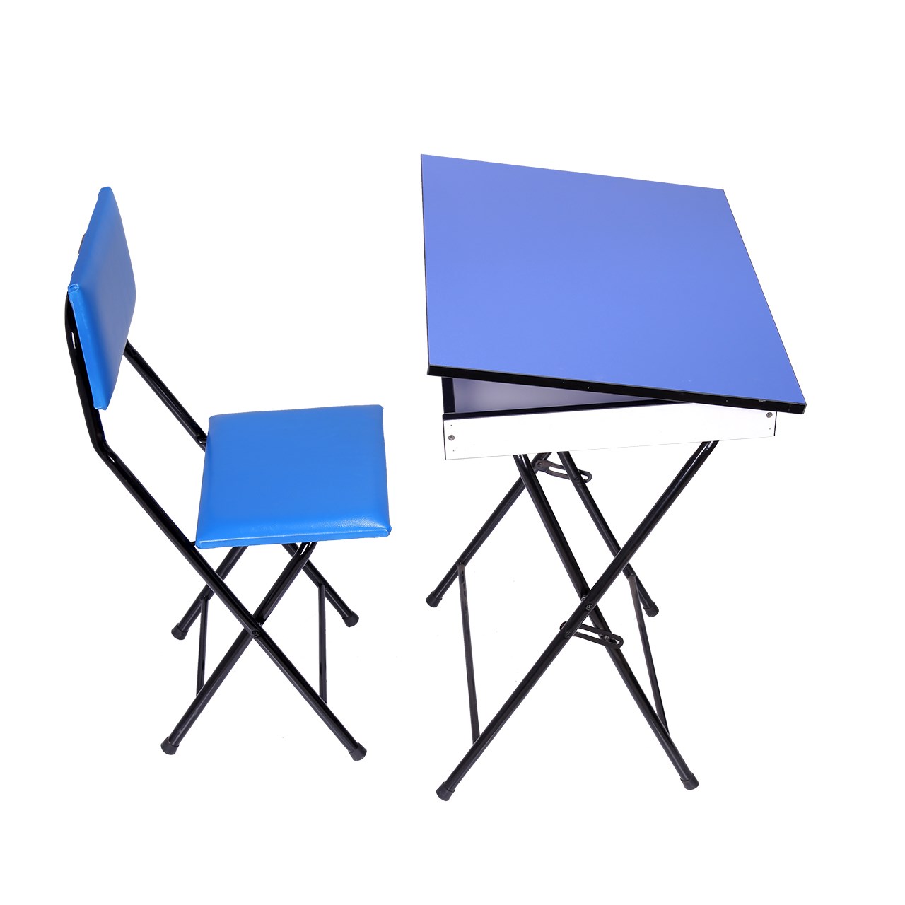 میز  و صندلی تحریر سپهر یاس آبی طرح باکس دار