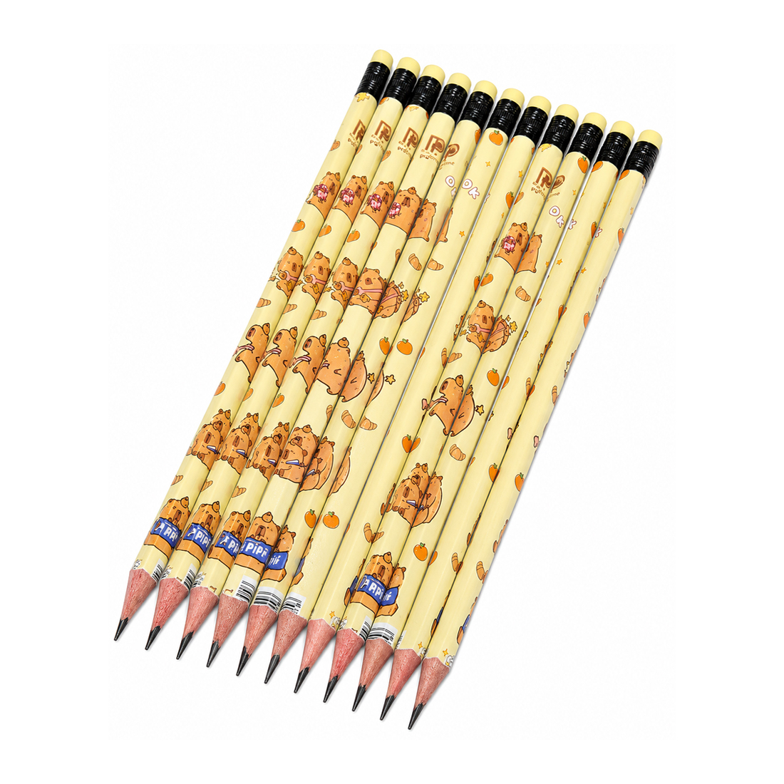مداد مشکی پرودون با درجه سختی HB طرح کابی بارا مدل PR2506 بسته 12 عددی