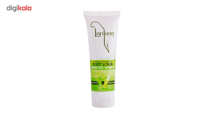 کرم اسکراب پا مدل LORIKEET سری GREEN TEA AND BAMBOO حجم 75 میل