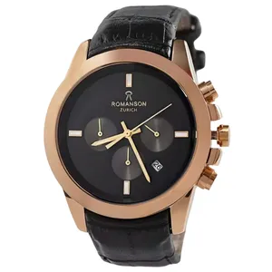 ساعت مچی عقربه‌ای کوارتز  مردانه رومانسون مدل بند چرم