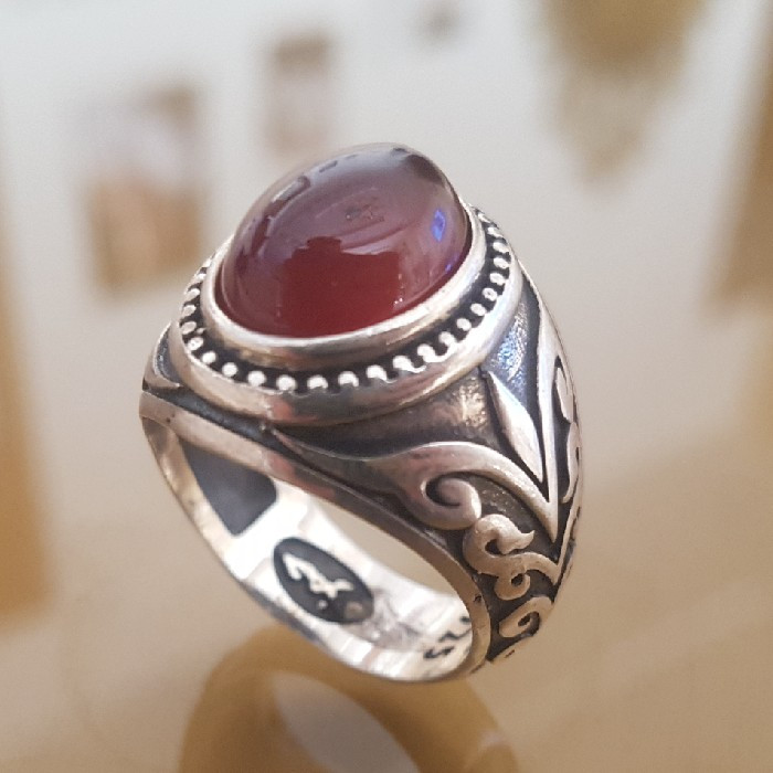 انگشتر نقره مردانه مدل P700